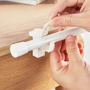 [알티피아]무타공 다용도 커튼봉 걸이 압축봉 신축봉 홀더 고정 주방 가정