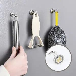 [하프클럽/셀러허브]JU 다양한 정리 무타공 초강력 자석고리 10개입