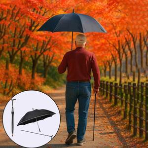 지팡이 우산 분리 방지 도움 휴대용 의자 할 선물 지팡이를 손전등