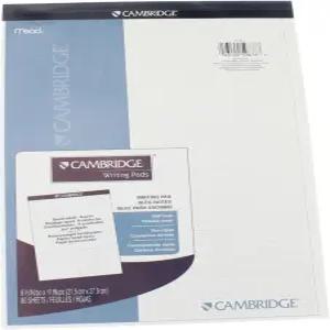CMB 패드 쿼드 플래닝 사이즈 80ct 미드 캠브리지 스티프 백 8 1/2 X 11 3/4