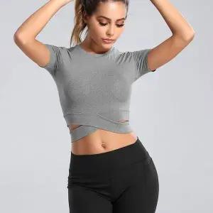 키밍 여성 요가 트레이닝 탑 여성티셔츠 반팔티셔츠 운동 스포츠