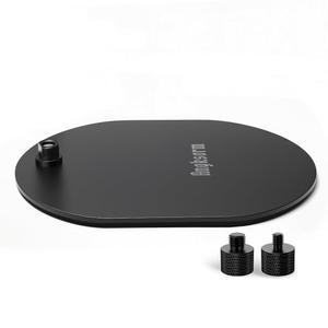 앙콤 BT01 마이크 스탠드 베이스 호환 구스넥 갖춘 데스크탑 금속 5/8-27 튼튼한 타원형 및 테이블 마운트 스레드 1/4