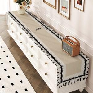 거실장 덮개 TV다이커버 거실테이블 사각형 기억 가리개 린넨 티비다이커버