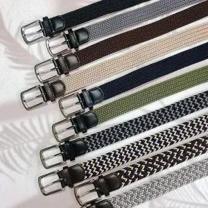 플럼도트 Q1 우븐벨트 꽈배기벨트 나일론 직조 남성벨트 버클포함