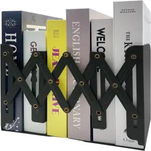 Ysenchan 헤비 듀티 조절 가능한 금속 책꽂이 - 책상용 미끄럼 방지 책장 정리함 잡지 및 무거운 책을 위한