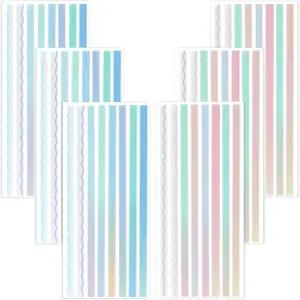 최신 960피스 투명 형광펜 스트립 책 주석을 위한 그라디언트 탈착식 테이프 탭 에스테틱 오피스 스쿨용