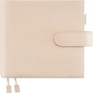 스토리 미도리 루크텀1917 등을 위한 옥스 나이트 B6 가죽 플래너 커버 - 펜 루프 카드 슬롯 백 포켓