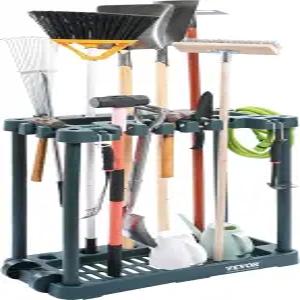 VEVOR 정원 도구 정리함 10개의 슬롯 차고 정리 및 보관용 야드 타워 랙 손잡이가 긴