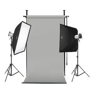 포멕스 사진조명 스튜디오 촬영 세트 (E200 SS-B) 고정형 배경시스템