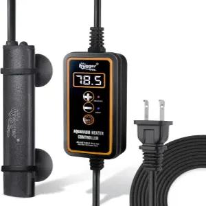 디지털 디스플레이 외부 컨트롤러 담수가 있는 하이거 미니 잠수식 수족관 히터 거북이 및 베타 어항