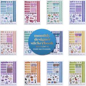 에린 콘드렌 월간 스티커북 - 에디션 10 기획 및 장식용 시즌 스티커 총 478개의 컬렉션