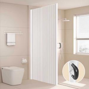 무타공욕실파티션 접이식 욕조 가림막 파티션 무타공 커튼