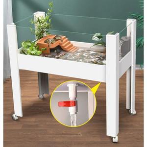 반수생 수조 어항 수생 거북이어항 열대어 파충류 풀세트 육지 용품 여과기 편리한수조