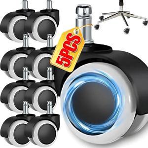 음소거 책상 캐스터 교체 의자 바퀴  작업용 헤비 듀티 맥세이프 롤링 사무실 5 개  1 개