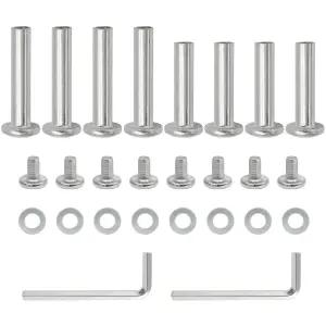 Qjaiune 8PCS 인라인 스케이트 휠 나사 6mm OD 롤러 베어링 30mm 및 35mm 소켓 블레이드 교체 하드웨어