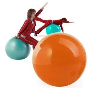 키드짐 짐볼 요가 마사지볼 임산부 주황 120cm 요가볼 마사지공