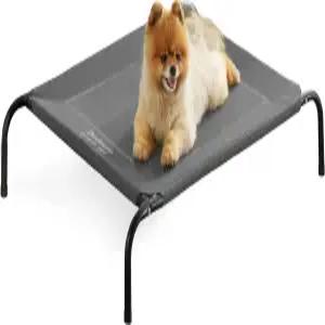 소형견을 위한 Bedsure 실외 고가 개 침대 스키드 저항 발이 있는 휴대용 실내 및 냉방용 반려동물 해먹
