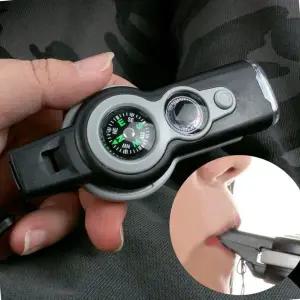 다양한구성 넥스트랩 등산호루라기 비상 도구 후레쉬 나침반 거울