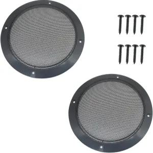 OZXNO 2개 3인치 메탈 메시 스피커 그릴 가정용 오디오 자동차 스피커용 장착 나사 포함 서브우퍼 보호