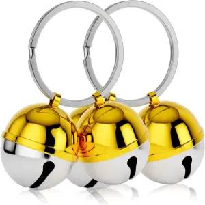 DearKeeps 개 목걸이 벨 추적 및 안전을 위한 2팩 엑스트라 라우드 고양이 소형 중형 대형 고양이를