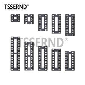 10피스 IC 소켓 2.54mm 커넥터 8 14 16 18 20 24 28 40 핀 DIP 칩 기본