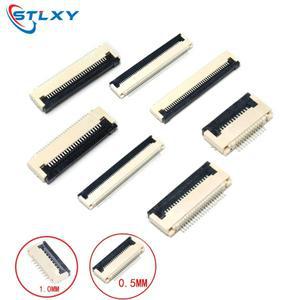 10개 4P 5P 6P 8P 10P 12P 20P 22P 30P 0.5mm/1mm 피치 언더 클램쉘 소켓 FPC FFC 플랫 케이블 커넥터