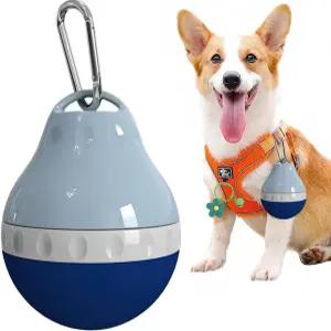 반려견 여행용 물병 분리형 그릇 누수 방지 휴대용 실리콘 병 본체 접이식으로 야외 산책 하이킹 소형