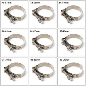 강력한 용접 배기 씰링 수리 도구  T 볼트 파이프 클립  스테인레스 스틸 호스 클램프  1 개