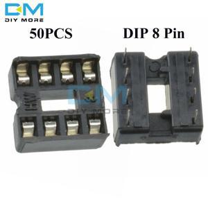 10-50피스 IC 소켓 어댑터 솔더  커넥터 칩베이스 2.54MM DIP8 DIP14 28 14 16 8 40 핀