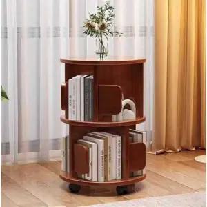 회전식 원형 책장 북선반 책꽂이 서재 정리 책수납장