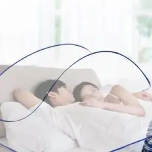 [생활] 얼굴 가리는 모기장 원터치 모기망 방충망 폴딩 침대