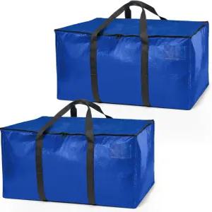 클리어스페이스 헤비 듀티 무빙백 또는 보관 가방 - 백팩 스트랩 지퍼 및 손잡이가 있는 대형 무빙 박스
