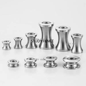 1pc 304 스테인레스 스틸 U 자형 그루브 베어링 와이어 가이드 고정 휠 가정용 하드웨어 액세서리 롤러