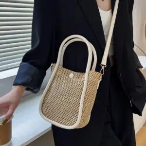 여성 시원한 라틴 느낌 디자인 포인트 토트 숄더백 bLT6+8CvK