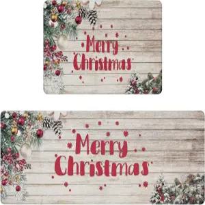 U Artlines 홈 오피스용 2피스 피로 방지 주방 러그 러너 세트 미끄럼 헤비 듀티 컴포트 스탠딩