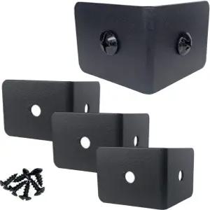 목재 가구용 Sutfmwe 블랙 코너 프로텍터 장식용 브래킷 베이스보드 엣지 가드 박스 테이블 캐비닛