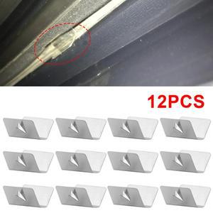 자동차 윈드 디플렉터 버클 스테인레스 스틸 바람 비 피팅 클립 방풍 채널 고정 창 배플 액세서리