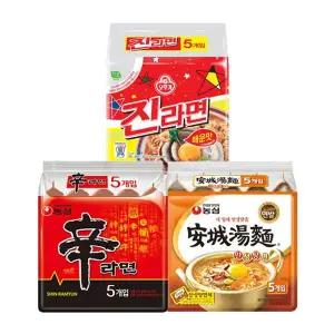 [NS홈쇼핑]신라면 5입 + 안성탕면 5입 + 진라면 5입e[35772724]