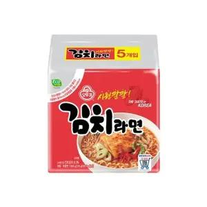 [오뚜기] 김치라면 5입 x 8개/총40입e[35772774]