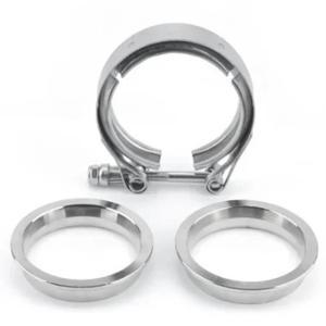 1세트 자동차 스테인리스 스틸 304 V 밴드 패스너 키트 배기 파이프 터보 차저 2인치 바이크 오토바이 부품