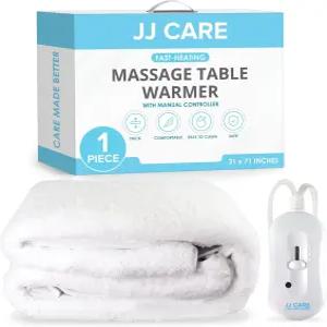JJ CARE 마사지 테이블 워머 31인치 x71 매뉴얼 3 열 조절 플리스 패드 온열 12피트 코드 과열 방지 기능