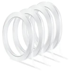 4롤 화이트 플로럴 테이프 1/4인치 꽃줄기 랩 33Yd 방수 플로리스트 꽃다발용 다용도 접착 꽃병 바인딩