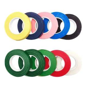 마케니 플로럴 테이프 아름다운 꽃다발 배열 웨딩 화환 및 기타 DIY 공예품을 위한 10롤 꽃 스템 랩 각 롤