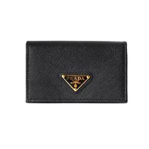 [명품] 26SS 사피아노 삼각로고 카드지갑 블랙 1MC122 QHH F0002