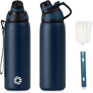 Fjbottle 뚜껑이 있는 그립 심플리 커버 풍부한 타입 빨대가 슬라이더 강력한