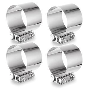ACRUX7 4팩 12 7CM 5인치 배기 슬리브 연결용 튜브 커넥터 밴드 파이프 컨버터 촉매 버트 조인트 클램프 스틸 머플러 304 스테인리스 커플러 엘보