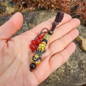 키링 풍수 비휴 금전운 지갑