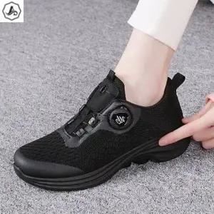 [애슬릿] 여성 운동화 다이얼 끈없는 메쉬 경량 러닝화
