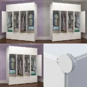 화이트 선반 옷장 147x183cm 베란다옷장 좁은방옷장