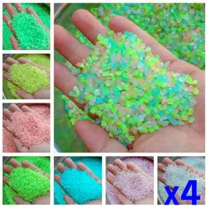 정원 카페 어항꾸미기 장식모래 야광 x4개수조바닥재 야간용 조개
